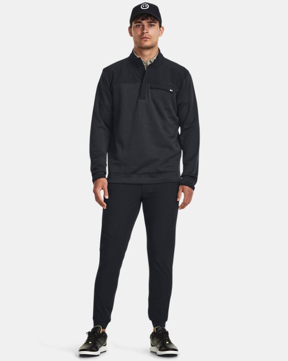 Men's UA Storm SweaterFleece ½ Zip, Black, pdpMainDesktop image number 2